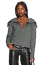 view 1 of 4 Elise Half Zip Jacket in Black
