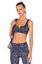 view 1 of 4 BRASSIÈRE DE SPORT BETH in Navy Marble