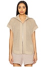 view 2 of 5 Gianna Zip Through Vest in Cashmere Stone