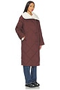 view 4 of 5 Annalise Reversible Wrap Coat in Deep Mahogany & Birch