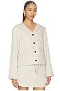 view 3 of 5 Saba Quilted Jacket in Oat Milk