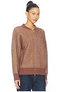 view 2 of 4 Zenia Zip Through Knit Jacket in Nutmeg