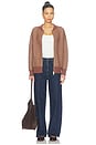 view 5 of 4 Zenia Zip Through Knit Jacket in Nutmeg