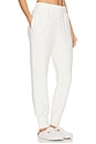 view 2 of 4 The Slim Cuff Sweatpant in Ivory Fleck Marl