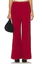 view 1 of 6 Floris Wide Leg 29.5 Pant in Red Dahlia