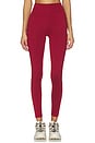view 1 of 6 Always Warm Base Layer Legging in Red Dahlia Marl