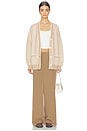 view 5 of 6 Kayson Wide Leg Pant in Taupe Stone