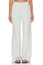 view 2 of 7 The Wide Leg Pant in Mint Green Marl