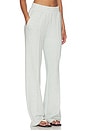 view 3 of 7 The Wide Leg Pant in Mint Green Marl
