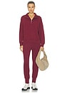 view 6 of 6 The Slim Cuff Pant 27.5 in New Maroon