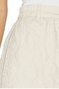 view 6 of 6 Florin Quilted Skirt in Oat Milk