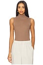 view 1 of 4 Anastasia Rib Knit Tank Top in Ash Taupe