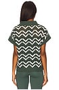 view 3 of 4 Joelle Crochet Polo Top in Cilantro