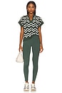 view 4 of 4 Joelle Crochet Polo Top in Cilantro
