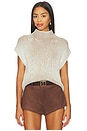view 1 of 5 Lauren Plated Knit Tank Top in Cocoa Dust