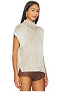 view 2 of 5 Lauren Plated Knit Tank Top in Cocoa Dust