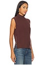 view 2 of 4 Lois High Neck Tank Top in Deep Mahogany