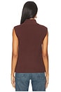 view 3 of 4 Lois High Neck Tank Top in Deep Mahogany