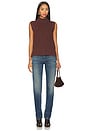 view 4 of 4 Lois High Neck Tank Top in Deep Mahogany