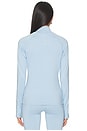 view 3 of 4 Always Warm Mock Neck Baselayer Top in Glacier Marl
