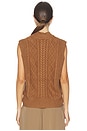 view 3 of 4 Joilette Roll Neck Vest Top in Caramel Pecan