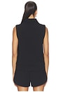 view 3 of 4 Beau Sleeveless Half Zip Top in Black