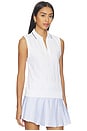 view 2 of 5 Marit Seamless Polo Top in White