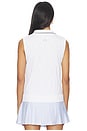 view 3 of 5 Marit Seamless Polo Top in White