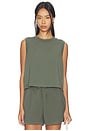 view 1 of 4 Shea Crop Tank Top in Thyme