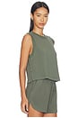view 2 of 4 Shea Crop Tank Top in Thyme
