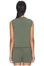 view 3 of 4 Shea Crop Tank Top in Thyme
