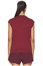 view 4 of 5 Ruben Argyle Knit Vest Top in Port & Red