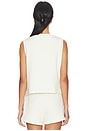 view 3 of 4 Marla Button Placket Tank Top in Pristine
