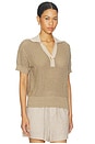 view 2 of 4 TOP DE POLO DE PUNTO PERRINE in Sepia Twist