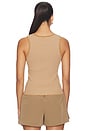 view 3 of 4 RIB KNIT TANK TOP HANSON  in Mid Tan