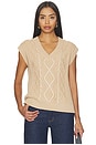 view 1 of 4 TOP EN MAILLE BENEDETTA  in Light Taupe