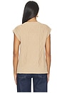 view 3 of 4 TOP EN MAILLE BENEDETTA  in Light Taupe