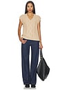 view 4 of 4 TOP EN MAILLE BENEDETTA  in Light Taupe