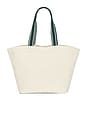 view 2 of 4 Robinson Canvas Club Tote in Ivory & Forest