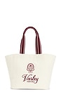 view 1 of 4 Robinson Canvas Club Tote Bag in Ivory & Port