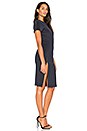 view 2 of 3 Zip Slit Dress in Dark Blue