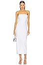 view 1 of 3 Strapless Midi Dress in White