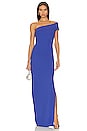 view 2 of 3 Off The Shoulder Gown in Violet Blue