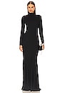view 1 of 3 Mock Neck Gown in Black