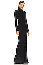 view 2 of 3 Mock Neck Gown in Black