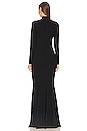 view 3 of 3 Mock Neck Gown in Black