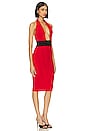 view 2 of 3 Halter Midi Dress in Red