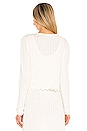 view 3 of 4 Floral Crochet Cardigan in Star White