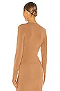 view 3 of 4 Cut Shoulder Top in Camel