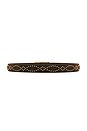 view 2 of 3 Studded Loop Belt in Espresso